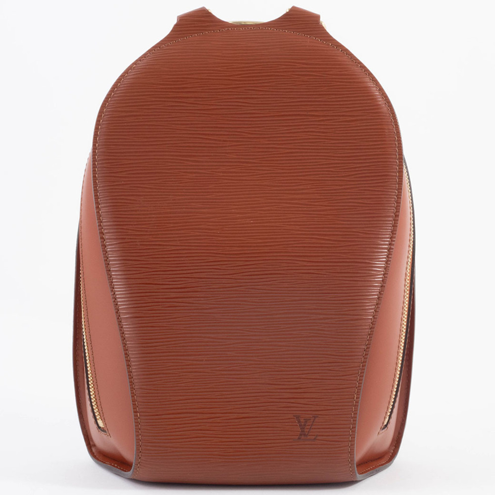 LOUIS VUITTON Brown Leather Backpack - Picture 4 of 16